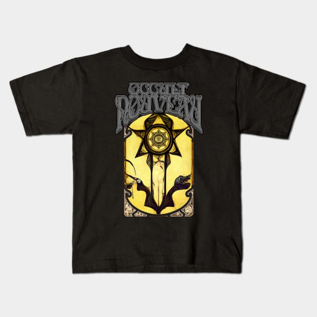 Occult Nouveau - Alchemical Dream Flower Kids T-Shirt by AltrusianGrace